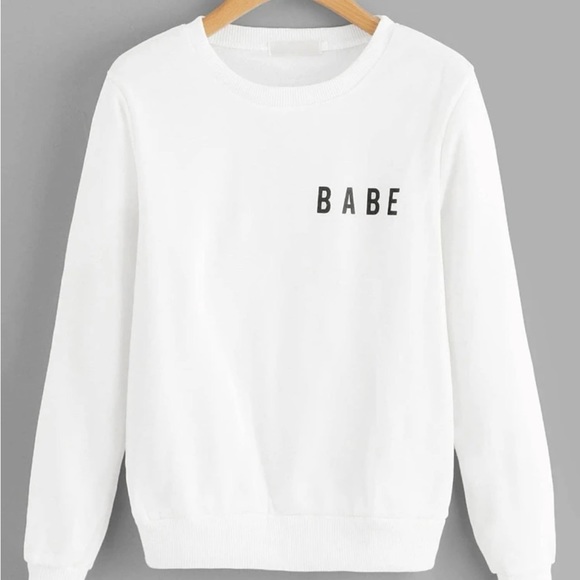 Take Up Space “babe” mental health graphic crewneck sweatshirt medium - Picture 3 of 11